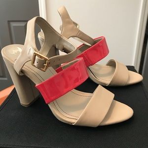 Nude and Salmon Heels